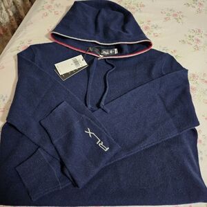 Men's Ralph Lauren RLX cashmere sweater with hoodie - NWT - Size S